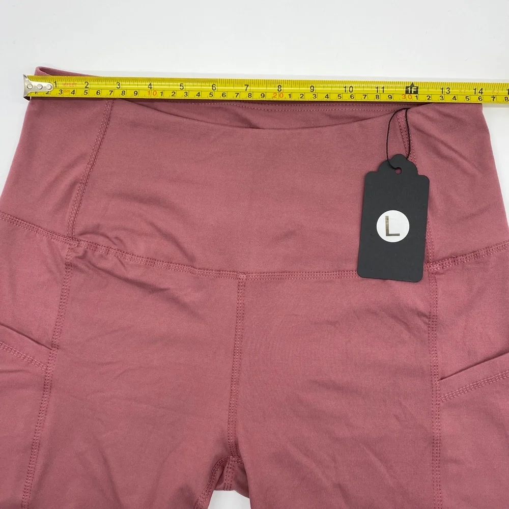 Boutique Women's Fashion Bike Workout Short, Pink - Picture 5 of 7